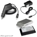 3 Pieces Value Combo Of Audiovox PPC-6700 Extended Battery with Silver Door + Vehicle Power Charger with IC Chip + Home / Wall/ Travel Ac Battery Charger