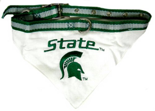 Pets First Collegiate Michigan State University Spartans Pet Bandana, Medium