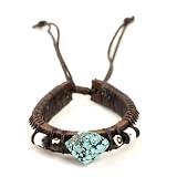 New bone turquoise cuff hippie bracelet bead wristband by 81stgeneration