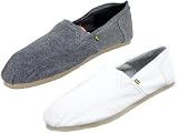 Mens Crosshatch Espadrilles/ Pumps/ Plimsolls 'KAPONO' With Tabbed Logo