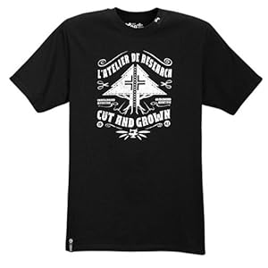 LRG Men's Cut and Grown Tee, Black, XX-Large