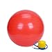 Red Exercise Ball with Pump 55cm for Shorter Petite Size