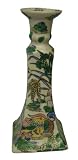 Asian candlesticks, Mandarin Duck design - hand painted porcelain (pair)