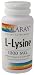 vitamin c - Solaray - L-Lysine W/Vitamin C B-6 And Zinc, 1000 mg, 90 tablites