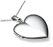 Sterling Silver Heart Locket on Cable Chain, 18"