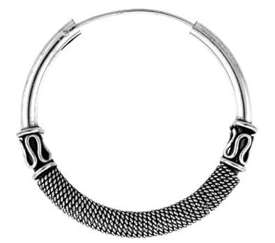 sterling silver hoop earrings