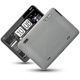 HTC JETSTREAM RUBBERISED TRANSPARENT SNAP CASE - CLEAR, WITH QUBITS-BRANDED ....