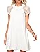 PAKULA® Women's Short Sleeve Keyhole Back Lace Shift Dress