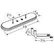 Oval Twin Aluminized Steel Burner L-Shaped Venturi