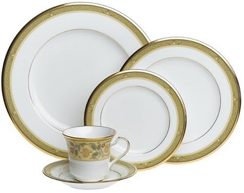 Noritake Golden Pageantry 20-Piece Dinnerware Set, Service for 4