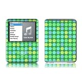Dots Green Design Protective Decal Skin Sticker for Apple iPod nano 3G (3rd Generation) 4GB/ 8GB Player