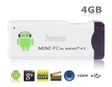 MK802 Telechips TCC8925 1.0GHz Android4.0.4 4GB Mini PC with Wi-Fi, HDMI, TF Card Slot (White)