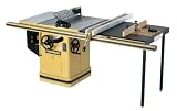 Powermatic 1660805K Model 66 10-Inch Left Tilt 5 Horsepower Table Saw with 50-Inch Accu-Fence, Router Lift, 2 Cast Iron Extension Wings, Table Board, and Legs, 230-Volt 1 Phase