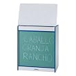 RAINBOW ACCENTS BIG BOOK EASEL CHALKBOARD FRONT RED