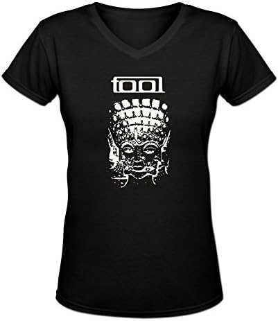 Tool Shaded Box Triple Face Short Sleeve Womens T Shirt by Dyzone S Black