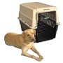 Remington Plastic Kennel, Extra Large, 40-Inch L by 27-Inch W by 30-Inch H, Beige/Green