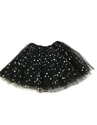 Apparel: Rush Dance Ballerina Girls Dress-Up Sparkling Stars Sequins Costume Recital Tutu (Kids (2-8 Years Old), Black)