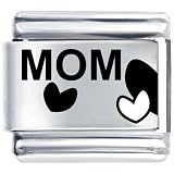 Mom Heart Italian Charms Bracelet Link