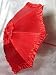 Ruffle Trim Satin Parasol Umbrella in Assorted Colors