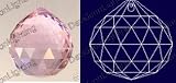 40mm Red Crystal Ball Prisms #1701-40