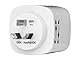 Yubi Power Universal Travel Plug Adapter with Dual USB Ports - Grounded Plug Type I for Australia, Argentina, China, New Zealand