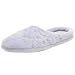 Dearfoams Women's Microfiber Velour Clog,Lavender,Large