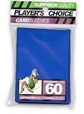 Players Choice Blue Sleeves (Pack of 60) Standard Size Deck Protectors - Ideal for YuGiOh!, Pokemon, Magic: The Gathering, World of Warcraft Trading Card Games