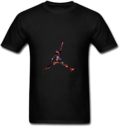 Men's Michael Jordan Logo T Shirts Short Black XXXL