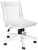 Oxford Adjustable height Office Chair, 31Hx20W, WHITE