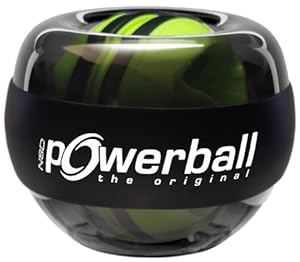 Powerball 065 the original Autostart - Pelota de entrenamiento para manos y antebrazos, transparente