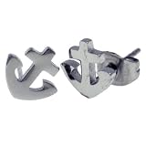 Anchor Stud Earrings