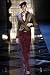 Apparel : $1990 New Authentic VALENTINO Runway Corduroy Croc Embossed Leather Trim Pants 4
