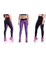 Women's High Waist Stretch Skinny Shiny Spandex Leggings Pants Slim Fit Tights