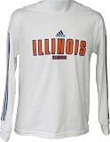 Men's University of Illinois Fighting Illini L/S White 'Stride' Tee