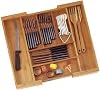 Lipper International 8872 Bamboo Expandable Flatware Organizer