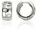 Sterling Silver Windows Snap Hoop Earrings by Zina