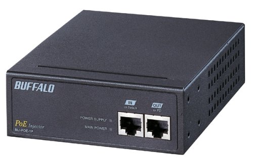 BUFFALO IEEE802.3af PoEインジェクタ 1chタイプ BIJ-POE-1PR