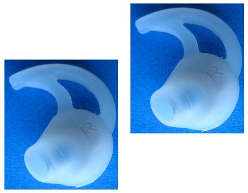 2pcs Right Side Medium StayHear Ear Tips for Bose 1 and Bose 2 Series 1st and 2nd Second Edition Version Bluetooth Headset Stay Hear Eargel Earbud Eartip Ear Gel Bud Tip Gels Buds Tips Eargels Earbuds Eartips + Black Sea International Logo Good Quality Micro Fiber Cleaning Cloth (random color)