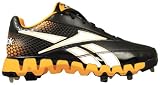 Reebok V43903 Pro Cooperstown Low Zig Men's Baseball Cleats (Black/Orange)
