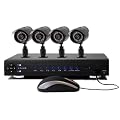 CnM CCTV 500GB Security System 8 Channel 4 Camera Kit DVR Recorder