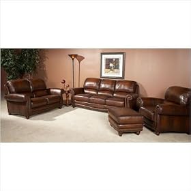 Leather Italia U.S.A. 6649- X Parker 4 Piece Leather Living Room Set