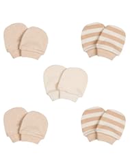 Apparel: Niteo Organic Cotton Baby Mittens, 5-Pack, Multi, One Size