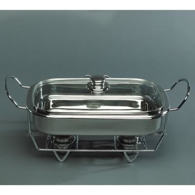Chafing Dish with Lid Rest by Outset, 4.2 Qt. - Buy Chafing Dish with Lid Rest by Outset, 4.2 Qt. - Purchase Chafing Dish with Lid Rest by Outset, 4.2 Qt. (Outset, Home & Garden, Categories, Kitchen & Dining, Cookware & Baking, Specialty Cookware, Chafing Dishes)