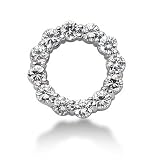14k White Gold 2.4 ct Diamond Pendant G-H , SI1