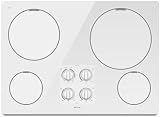 Maytag MEC7430WW 30 Smoothtop Electric Cooktop, 4 Radiant Elements – White