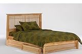 Solstice Full Platform Bed w/ Natural Finish plus 4-Drawer Set