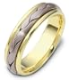 6mm braided wedding band ring (Platinum)