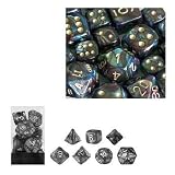 Eigenschaften Chessex 27499 / Chessex 27499 - Würfelset Lustrous shadow/ gold, 7 verschiedene Würfel