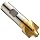 Niagara Cutter CRE124 High-Speed Steel End Mill, TiN Coated, 4 Flutes, Corner Rounding