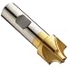 Niagara Cutter CRE124 High Speed Steel (HSS) Corner Rounding End Mills, Inch, Weldon Shank, TiN Finish, Finishing Cut, Non-Center Cutting, Helix, For Use With All Materials